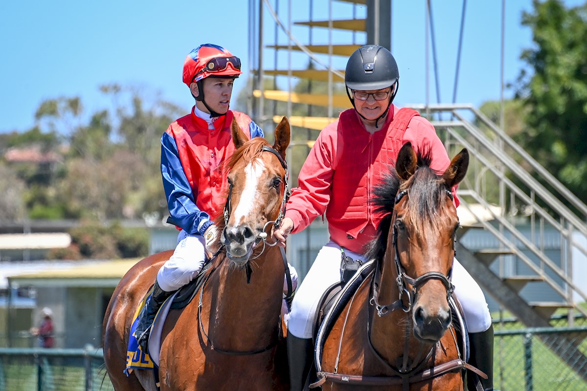 Finance Choice ridden by Harry Grace returns to scale after winning the Gillear Lime & Sandstone Quarries Maiden Plate at Warrnambool Racecourse on January 09, 2022 in Warrnambool, Australia. (Alice Miles/Racing Photos)